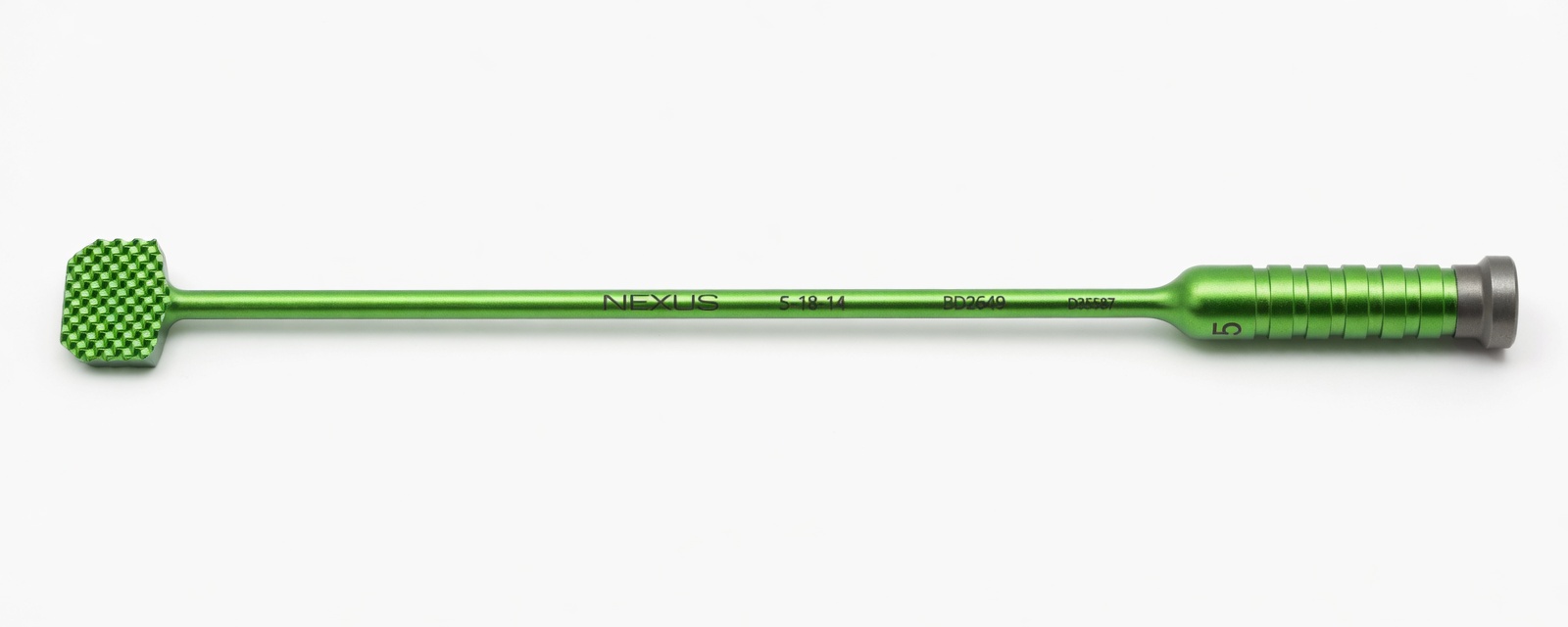 Surgical impactor — anodized green